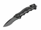 Boker Magnum Folding Knife With Glass Breaker Partially Serrated