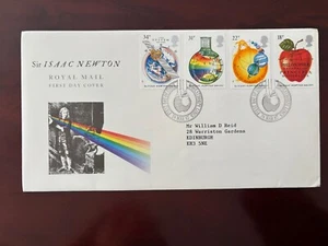 United Kingdom 1987 - Isaac Newton stamps FDC Woolsthorpe Lincs - Picture 1 of 1