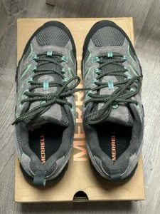 Merrell Women's MOAB 2 WP Hiking Shoe Drizzle/Mint J06028 Size: 10.0 M - Picture 1 of 7