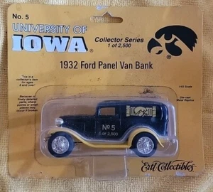 ERTL University of IOWA 1932 Ford Panel Van Bank 1/43 Scale NO. 5 #2395 Of 2500 - Picture 1 of 4