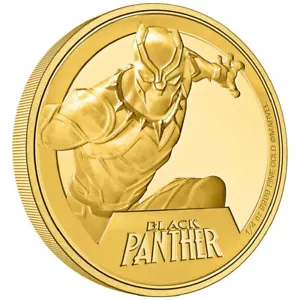 Goldmünze Black Panther™ Marvel™ Classics (3.) 2023 - Niue - im Etui - 1/4 Oz PP - Bild 1 von 5