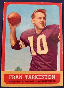 1963 Topps # 98 Fran Tarkenton Minnesota Vikings - Picture 1 of 6