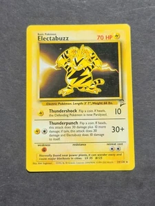 Pokemon ELECTABUZZ 24/130 - SET BASE 2 RARO NO HOLO - EX - Imagen 1 de 2