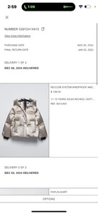 Brand NWT 2024/2025 Collection - Ski Coat Soft Gold Girls Size 11/12 - Picture 1 of 7