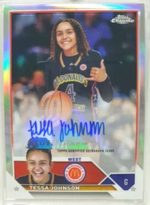 2023 Topps Chrome Tessa Johnson AUTO McDonald's All American Autograph - Picture 1 of 2