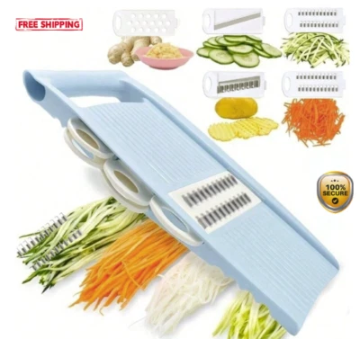 1 Set 5-in-1 Vegetable Slicer & Grater - Multifunctional Kitchen Tool - NEW - Image 1 of 4