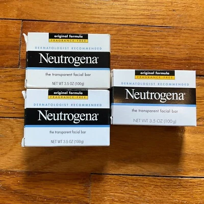 Neutrogena Original Old Formula Facial Bar with Glycerin 3.5 Oz PACK OF 3 - Image 1 of 3