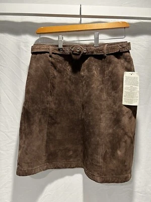 Falda vintage para mujer MIXIT. Cuero genuino. Talla 10. Nuevo con etiquetas.  Foto 1 de 4