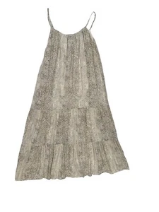 Vestido Rails Adora Talla S Midi Crema Piel de Serpiente Ligero Correas Ajustables - Imagen 1 de 14