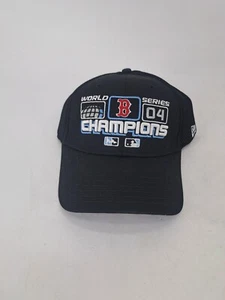 2004 Boston Red Sox World Series Champs Mütze MLB offizieller Umkleideraum schwarz Neu aus altem Lagerbestand - Bild 1 von 10