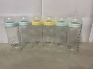 Vintage Playtex Nurser Drop In Bottles 8 Ounce BOYS Blue Green Yellow No Nipples - Picture 1 of 5