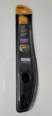 Fellowes Plush Touch Keyboard Wristrest Microban Protection Black CRC92521 - Image 1 of 4