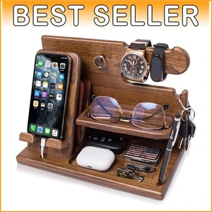 Multifunctional Phone Charging Station - Organizer for Watches, Wallets & More - Photo 1 sur 11