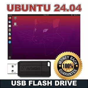 Ubuntu Linux 22.04 LTS 64 Bit Bootable 8GB USB Flash Drive - Picture 1 of 2