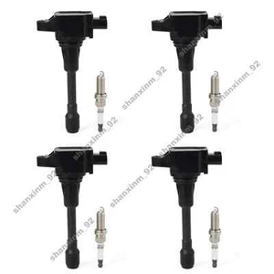 4X Bobina de encendido + 4X Kit de bujías para Nissan Sentra L4 1.8L 2.0L 2.5L UF549 - Imagen 1 de 8