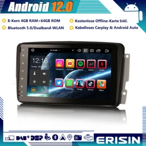 64GB Android 13 CarPlay Autoradio GPS 4G Mercedes C/G-Klasse CLK W209 Viano Vito - Bild 1 von 21