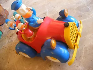 RARE Nacoral 1970 WEGATOYS DISNEY Italy Voiture DONALD Auto di PAPERINO electric - Bild 1 von 12