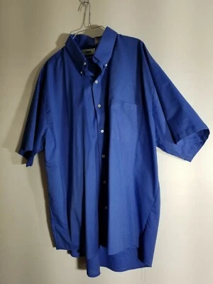 CAMISA DE VESTIR UNIFORME AZUL CINTAS HOMBRE - MANGA CORTA - COLOR: AZUL - TALLA: 19 Foto 1 de 3