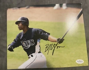 Melvin BJ Upton Signed Autographed 8x10 Photo JSA COA Tampa Bay Rays Spring - Picture 1 of 2