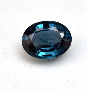Treated Indicolite Tourmaline 5.35 Ct Oval Cut With Macro Faceted For Ring - Picture 1 of 5