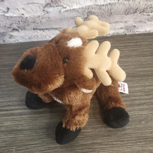 GANZ Webkinz - Rentier Plüsch HM137 OHNE CODE - 9 Zoll Stofftier braun - Bild 1 von 8