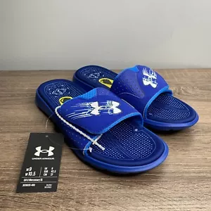 Under Armour UniSex Mercenary Slides, Water Friendly Slides Blue Size Mens 9 - Picture 1 of 9