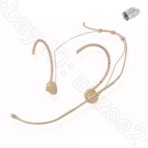 Microphone casque auriculaire pliable pour connecteur Audio-Technica Hirose 4 broches beige - Photo 1/7