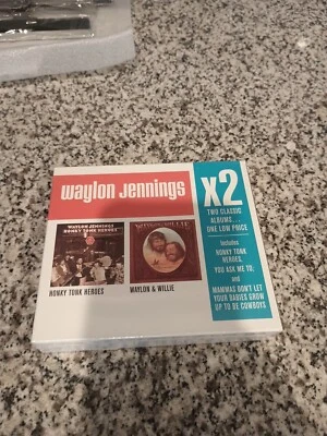 Honky Tonk Heroes /Willie & Waylon 2 CD Box Legacy 23 Tracks Sealed  - Image 1 of 2
