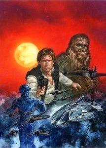 Star Wars Dave Dorman Han Solo and Chewbacca Signed Lithograph LE 1108/1500 #3 - Picture 1 of 3