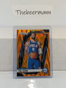 2024-25 Panini Prizm Paul George /199 Orange Seismic #50 Philadelphia 76ers - Picture 1 of 2