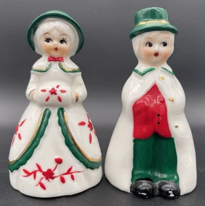 VTG Holiday Memories Collectors Christmas Bells Victoria Green Hat Muff Boy Girl - Picture 1 of 8