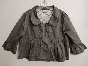 Chaqueta Wet Seal 40" Busto Mujer L Verde Oliva Algodón Caqui Y2K - Imagen 1 de 3