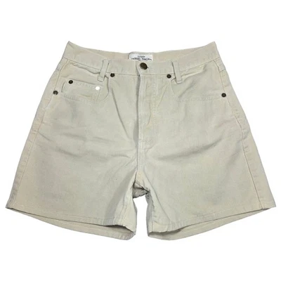 Pantalones Cortos Vintage Años 90 Georges Marciano para GUESS Mujer 29 Beige Retro Cintura Alta Foto 1 de 4