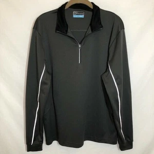 PGA Tour 1/4 Cremallera Jersey Camisa Gris Hombre Manga Media Larga - Imagen 1 de 5