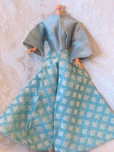 Conjunto y chaleco metálico vintage de muñeca Barbie Premier #939 azul plateado - Imagen 1 de 11