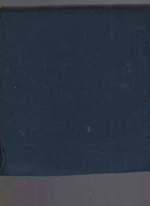 fabric 1 yard ribbing #60 100% cotton 36" wide midnight blue - Picture 1 of 3