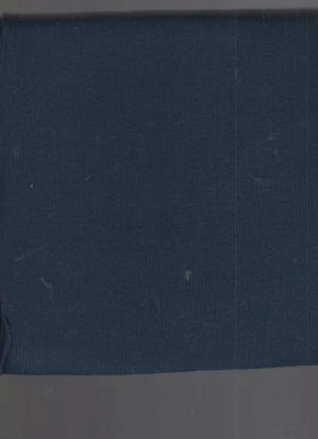 fabric 1 yard ribbing #60 100% cotton 36" wide midnight blue - Image 1 of 3