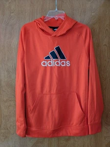 Adidas Boy's Orange Hoodie, XL (18) - Picture 1 of 3