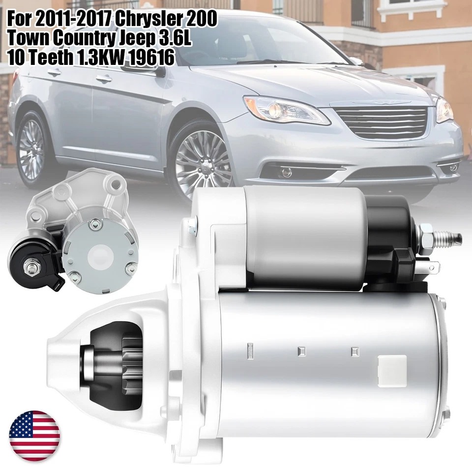 Starter Motor For 2011-2014 Dodge Avenger Journey 2011-2020 Grand Caravan 3.6L Foto 1 de 4