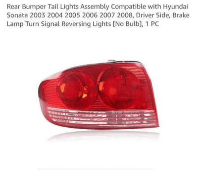 LUZ TRASERA LUZ TRASERA PARA CONDUCTOR IZQUIERDO HYUNDAI SONATA 2002-2005 Foto 1 de 3