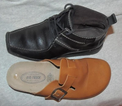 Camel Active Boots Gr.40 Leder Stiefel Schuhe + Bio Clogs Hausschuhe Paket Weit - Bild 1 von 4