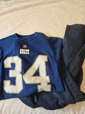 Indianapolis Colts Shirt Adult Medium Trent Richardson 34 NFL Team Apparel Men's - Изображение 1 из 4