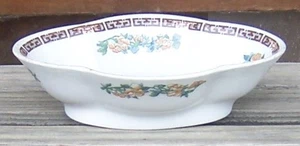 Warwick China Small Serving Dish Orange Flowers East Liverpool Ohio - Picture 1 of 4
