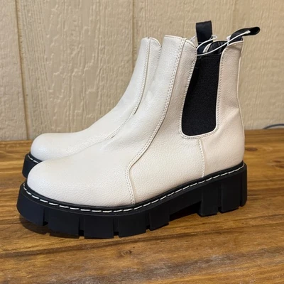 Botas Chelsea Unionbay Crema Para Mujer 7.5 Plataforma Suela Botines al Tobillo Nuevas con Etiquetas Foto 1 de 4