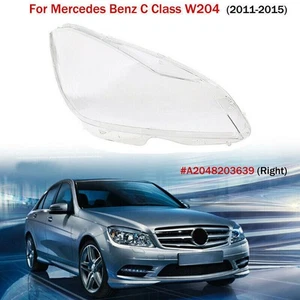 Right Headlight Headlamp Lens Cover For Mercedes W204 C Class C180 C300 11~2014 - Picture 1 of 6