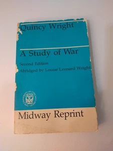 Quincy Wright A Study of War 2nd Edition Midway Reprint 1983 - Picture 1 of 9