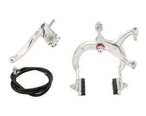 Retro Old School BMX Front Brake & Lever w Brake Cable Freestyle Bikelife Chrome - Picture 1 of 1