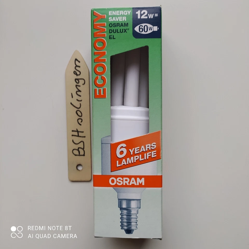 ◄◄ BSH ►► Osram Dulux EL  12W  Sockel E14 - Bild 1 von 1