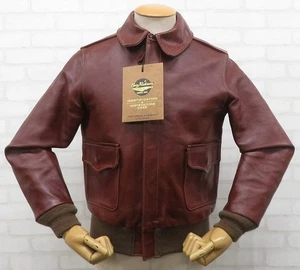 Used Buzz Rickson's A-2 Rough Wear Model Flight Jacket Size 36 Russet Brown - Picture 1 of 7