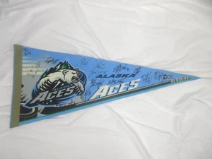 "Bandiera souvenir squadra di hockey defunto WinCraft Alaska Aces ECHL squadra di hockey su ghiaccio stendardo 29""X12" - Foto 1 di 14